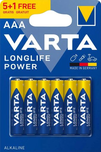 Заредете устройствата си с надеждни алкални батерии Varta Longlife Power LR03 AAA от BATERIIKI.COM - 6бр.