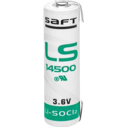SAFT LS14500 AA 3.6V 2600mAh LFU – Литиева батерия AA с U‑пластини за професионални приложения