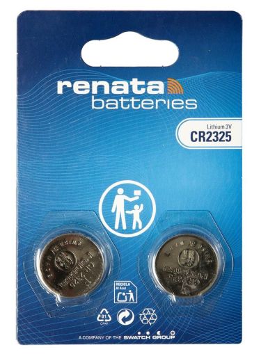 Литиеви батерии RENATA CR2325 – 3V, 190mAh, Произведени в Швейцария - 2бр.
