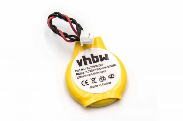 Vhbw Batteria BIOS Compatibile Con Acer Aspire L3600, L320 – 200mAh, 3V, Li-Mn – Sostituisce 23.25006.001