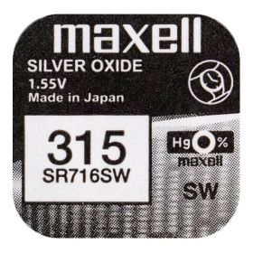 Издръжлива и компактна: Мини сребърна батерия Maxell 315 / 314 / SR716SW в BATERIIKI.COM