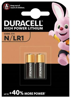 Издръжливи батерии Duracell LR1 /N/E90/910A/LR01 - 2 броя в блистер