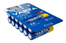 Не се притеснявайте за зареждането с 12 броя Varta Longlife Power батерии LR6/AA 4906