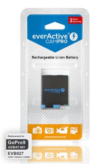 Батерия everActive CamPRO за видеокамера GoPRO Hero 9 BLACK Li-ion Premium ADBAT-001