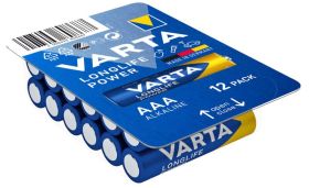 Спестете време и пари с нашато супер предложение - 12 броя Varta Longlife Power LR03 AAA алкални батерии с висок капацитет и енергийна ефективност!