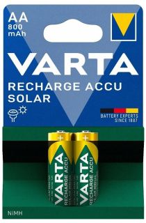 Заредете вашите устройства със зелени акумулаторни батерии Varta SOLAR Ni-MH 800 mAh AA - 2 броя