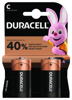 Купете Duracell LR14 C Алкални батерии - 2 броя в блистер | BATERIIKI.COM