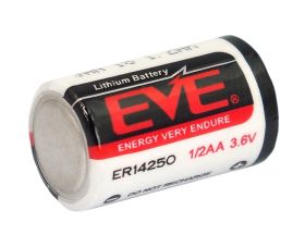 Литиева тионил-хлоридна батерия EVE LS14250 ER14250 LiSOCl2 3,6V размер 1/2 AA