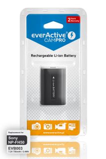 Акумулаторна батерия everActive CamPro - заместител за Sony NP-FH50