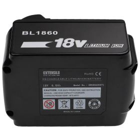 Батерия за Makita BL1860, 194204-5, 194205-3, 194230-4, 194309-1 - 6000 mAh, 18 V, Li-ion