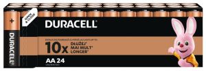 Спестете пари и време с 24 броя Duracell Basic LR6 AA алкални батерии в кутия