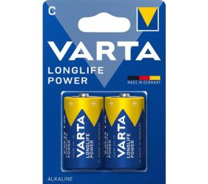 2 броя Varta Longlife Power LR14 C - надеждни усилени алкални батерии за дълготрайна употреба