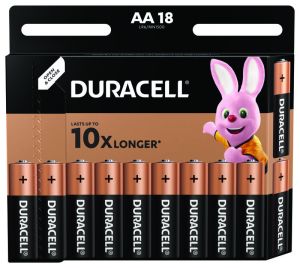 Направете устройствата си дълготрайни с 18 броя Duracell Basic LR6 AA алкални батерии - BATERIIKI.COM
