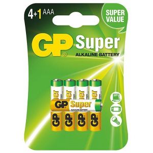 Осигурете мощна енергия за вашите устройства с 4+1 GP Super Alkaline LR03/AAA батерии от BATERIIKI.COM