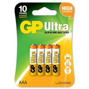 Осигурете мощен заряд за вашите устройства с 4 x GP Ultra Alkaline Батерии LR03 / AAA от BATERIIKI.COM