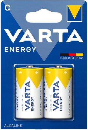 Заредете с енергия с Varta ENERGY - 2 бр. C/LR14 Value Pack алкални батерии!