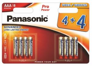 Получете Надеждна Енергия с 8 броя батерии Panasonic Alkaline PRO Power LR03/AAA - За Дълготрайна Издръжливост и Висока Производителност! От BATERIIKI.COM