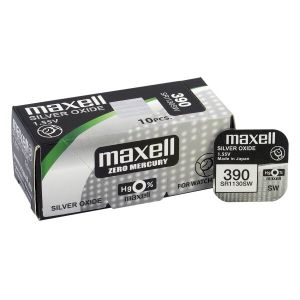 Maxell 390/389/SR 1130 SW/G10 - Мини Сребърна Батерия: Прецизна Енергия с Японско Качество | BATERIIKI.COM