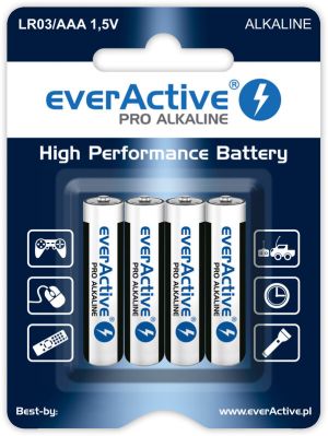 everActive Pro LR03/AAA Алкални Батерии: Професионална Надеждност и Издръжливост | BATERIIKI.COM