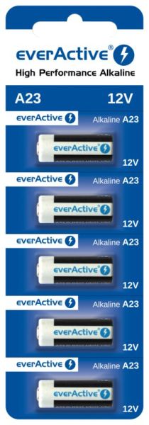 everActive 23A 12V A23 Алкални Батерии (Блистер 5 бр.) - Надеждна Енергия за Вашия Електронен Свят | BATERIIKI.COM