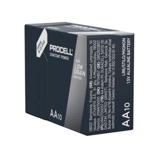 Duracell Procell Constant AA LR6 - Надеждни и Мощни Алкални Батерии - Пакет от 10 бр.