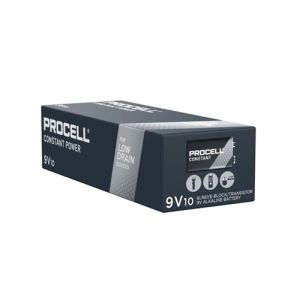 Duracell Procell Constant 9V - Надеждни и Ефективни Алкални Батерии за Вашите Електронни Устройства - 10 бр.