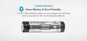 XTAR 18650: Вашият Надежден Партньор в Енергията - Зареждаща се Li-ion Батерия с 2200mAh Капацитет и Защита