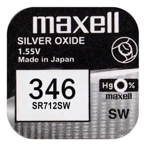 Maxell 346 Silver Mini батерия / SR712SW - Надеждна Енергия за Вашия Часовник