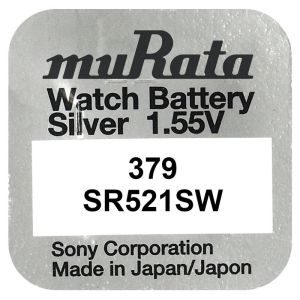 Murata 379 / SR521SW - Идеално Решение за Непрекъснато Захранване - BATERIIKI.COM