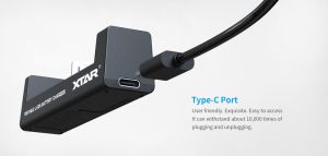 Xtar MC1 USB-C: Професионално зарядно устройство за цилиндрични Li-ion батерии със скоростно зареждане и пълна защита - BATERIIKI.COM
