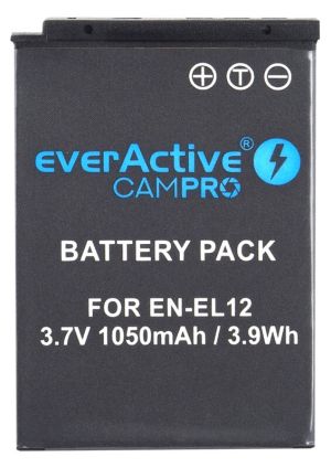 Батерия everActive CamPro - Надеждно Заместване за Nikon EN-EL12 | BATERIIKI.COM