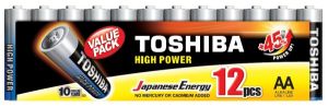Алкални Батерии TOSHIBA High Power LR6 AA - Висока Мощност за Вашите Най-Изискващи Устройства! 12бр.