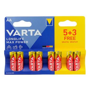 8бр. Varta Max Power AA/LR6 4706 - Най-мощните Алкални Батерии за Професионална Употреба в BATERIIKI.COM
