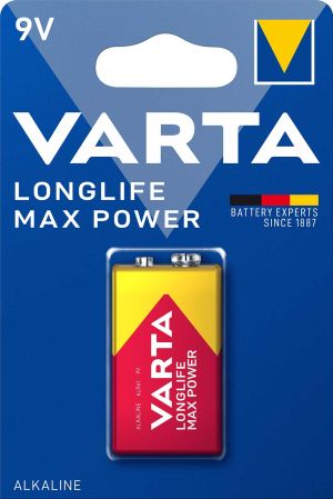 Най-мощната алкална Батерия 9V VARTA Longlife Max Power 4722 9V - Изключителна Енергия за Вашите Устройства