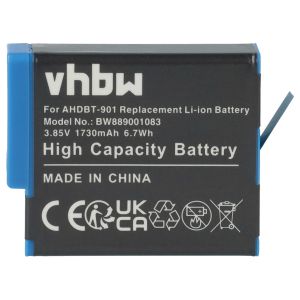 Съвместима Батерия 1730mAh за GoPRO Hero 9 / 10 / 11 / 12 Li-ion Premium AHDBT-901 / GoPro SPBL1B / GoPro AHDBT-901+