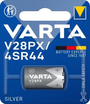 VARTA V28PX 4SR44 – Литиева 6V батерия със 170 mAh за фотоапарати, медицинска техника и алармени системи