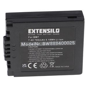 Съвместима батерия за Panasonic CGA-S002A/1B, CGA-S002E/1B, BM7 – 700 mAh, 7.4 V, Li-Ion