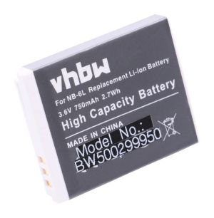 Съвместима батерия Canon NB-6L / NB-6LH – 750 mAh Li-Ion за PowerShot SX260 / S95 / Ixus 300HS | Лека, мощна, надеждна
