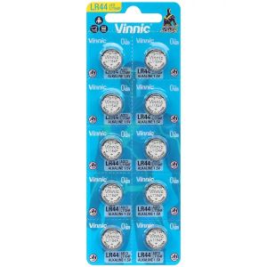 Vinnic G13 / AG13 / L1154 / LR44 / 157 / V13GA / RW82 / A76 - Комплект от 10 батерии за прецизна енергия и надеждност