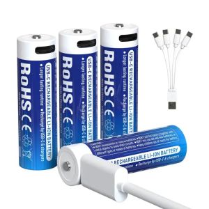 XTAR AA 1.5V 3000mAh USB‑C – високоефективни Li‑Ion акумулаторни батерии (4 броя)