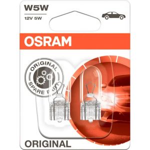 Авто крушки OSRAM 2825 W5W 12V 5W W2.1x9.5d – габарит, комплект 2 бр.
