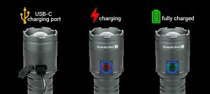 EverActive FL‑4500R Cannon – мощен акумулаторен LED Фенер с 4500 lm и USB‑C зареждане