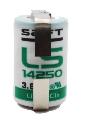 SAFT LS14250 3.6V 1/2AA 1200mAh LFU – Индустриална литиева батерия с U‑пластини за дългогодишна автономна работа