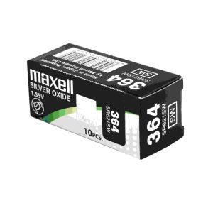 Maxell 364 SR621SW – Японска Сребърно-оксидна Батерия за Часовници 1.55V, Без Живак