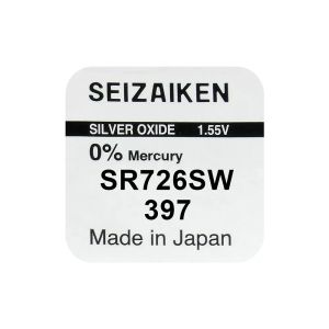 Сребърна Батерия SEIZAIKEN 397 / SEIKO SR726SW / SR59 – 1.55V – Japan Original