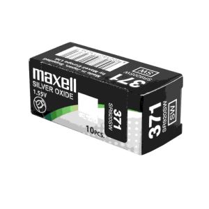 Сребърна батерия MAXELL 371 / SR920SW – 1.55V, 39mAh, Произведена в Япония