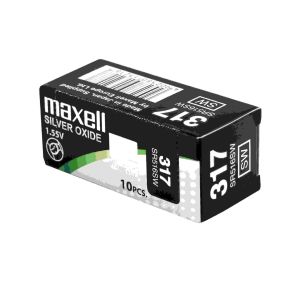 Сребърна батерия MAXELL 317 / SR516SW – японска Silver Oxide батерия 1.55V, 12.5mAh