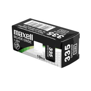Сребърна батерия MAXELL 335 / SR512SW – японска Silver Oxide 1.55V за тънки часовници
