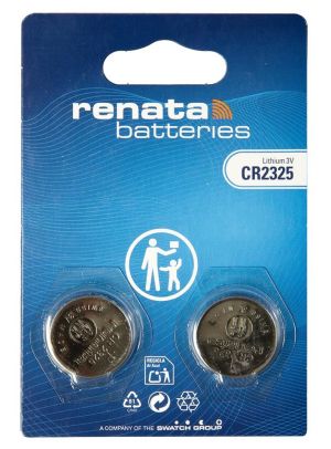 Литиеви батерии RENATA CR2325 – 3V, 190mAh, Произведени в Швейцария - 2бр.