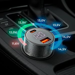 everActive CC-50Q автомобилно зарядно устройство 75W USB-C PD + USB-A QC3.0